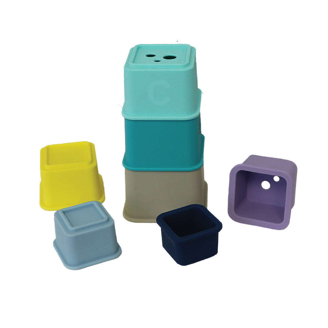 Silicone Stack Stäck: Silicone Stacking Cubes – Bblüv Canada