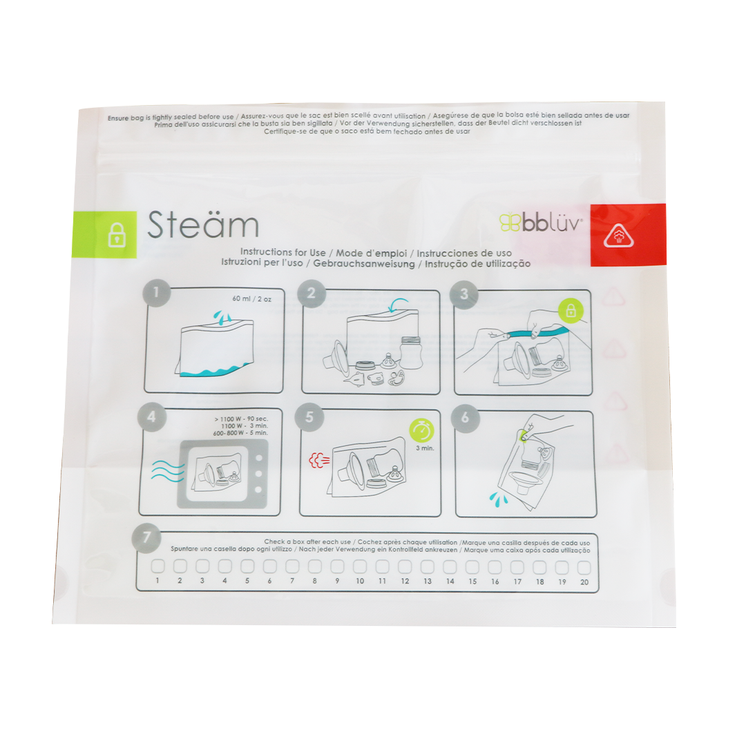 Steäm: Microwave Quick-Steam Sterilizer Bags